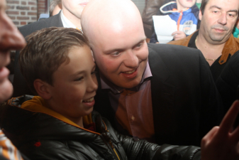 Huldiging Michael van Gerwen 2014